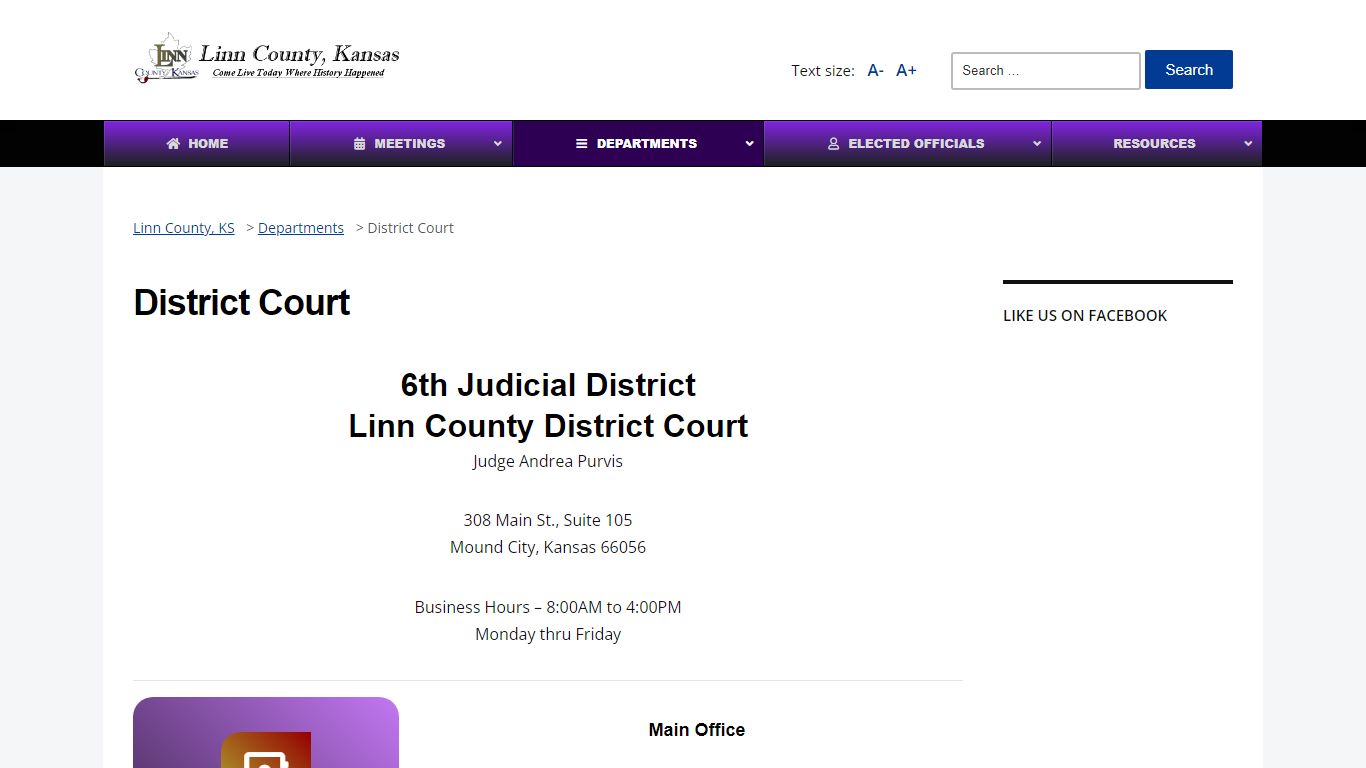 District Court - Linn County, KS